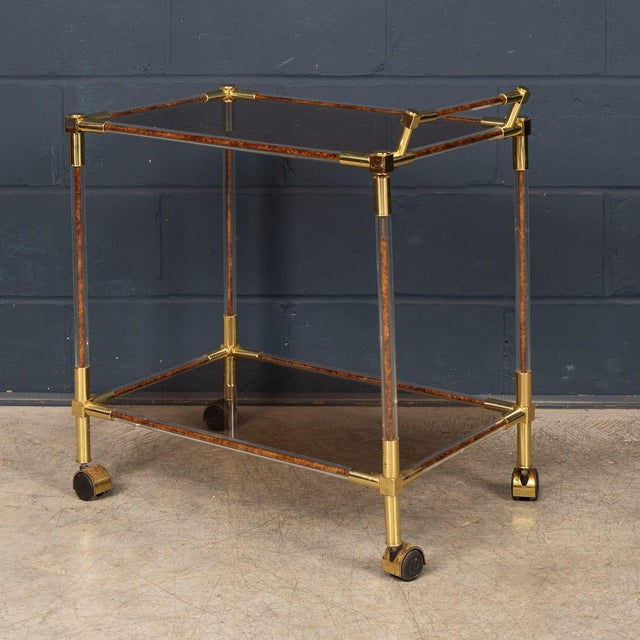 1970s Vintage Italian Drinks Trolley, 1970s For Sale - Image 5 of 14