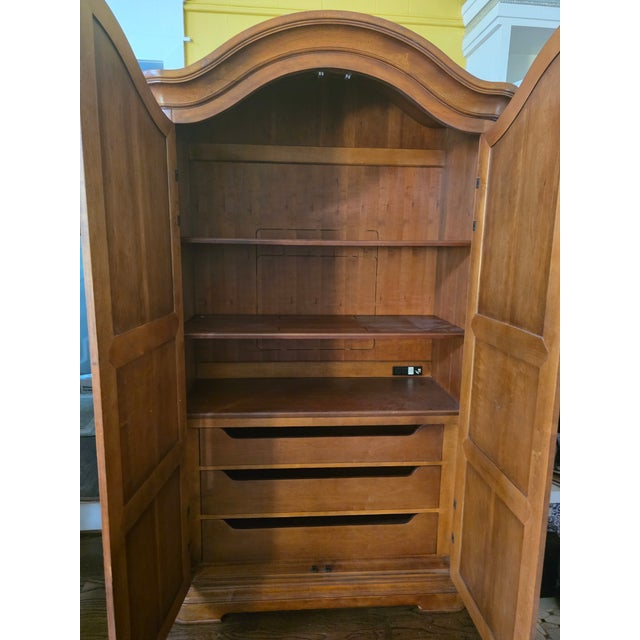 French Provincial 18th Century French Oak Armoire For Sale - Image 3 of 6
