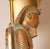 Vintage Italian Lamps Ceramic Figural Table Lamps King Tut and Cleopatra - A Pair For Sale - Image 9 of 13