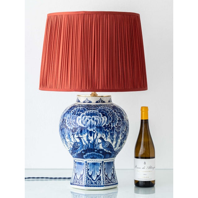 Large Royal Delft (De Porceleyne Fles) vase base from 1961 hand-painted by a Royal Delft master painter, lovingly...