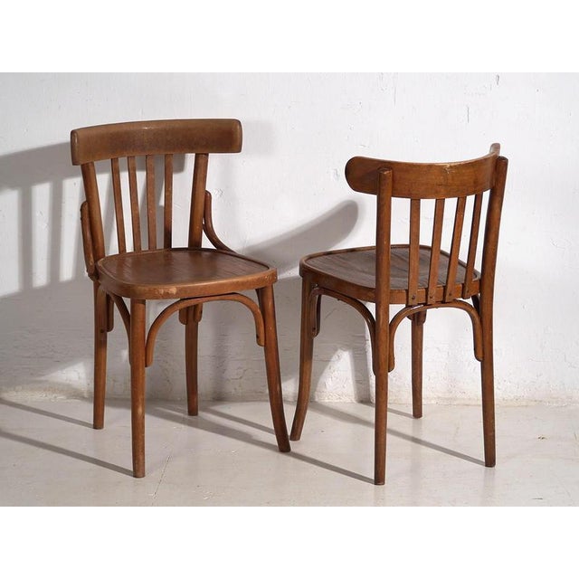 Vintage Viennese Style Bistro Chairs, 1920, Set of 4 For Sale - Image 9 of 15
