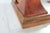 Wood Vintage Quartz Traditional Style Leather Wrapped Wooden Mantel Clock For Sale - Image 7 of 16