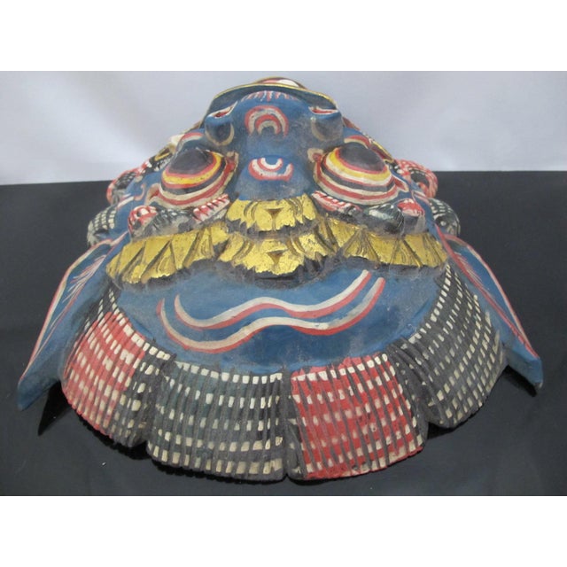 Vintage Balinese Barong Hand Carved Wood Guardian Spirit Mask For Sale In Portland, OR - Image 6 of 7