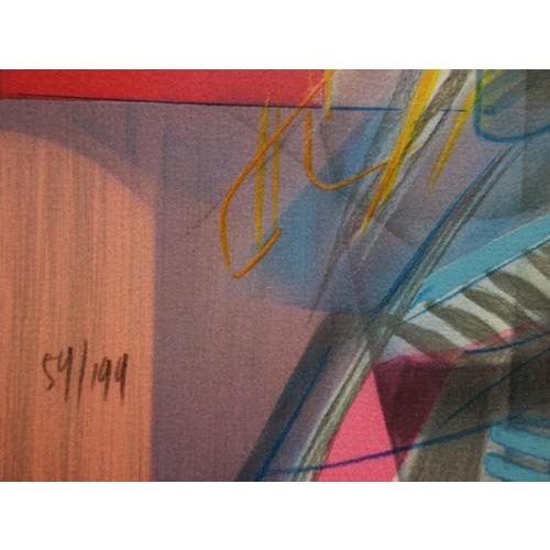 Jean-Baptiste Valadie, Blue, White and Red Bouquet, Original Lithograph For Sale - Image 5 of 7