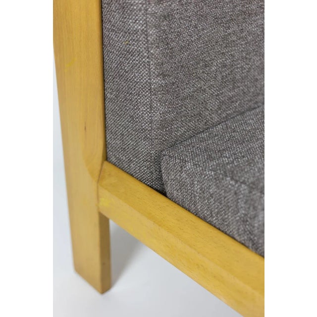 Beech & Fabric Armchairs, 1960s For Sale - Image 10 of 14