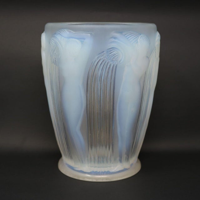 Rene Lalique Opalescent Glass Danaides Vase For Sale - Image 4 of 15
