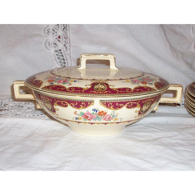 1900s Antique Johnson Bros. China Victorian Lindsey Dinnerware Set 23 Pieces Chairish