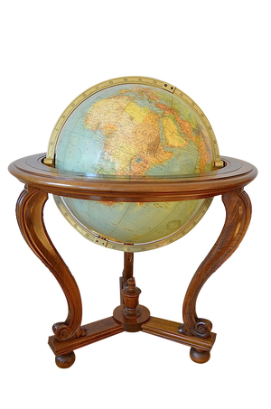 Illuminated Standing Globe from Columbus Verlag, 1950s