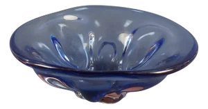 Modernist Purple Murano Glass Centerpiece, 1970s
