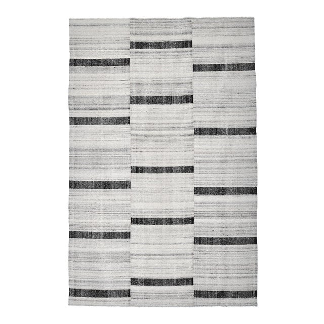 1970s Turkish Home Living Stripe Kilim Rug For Sale