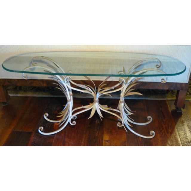 Vintage Epis De Blé Sheaf of Wheat Console Table For Sale - Image 13 of 13