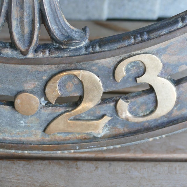 Antique Elevator Floor Indicator 20" Cast Iron Architectural Salvage For Sale - Image 15 of 18