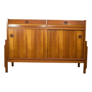 Italian Wooden Sideboard, 1960s For Sale