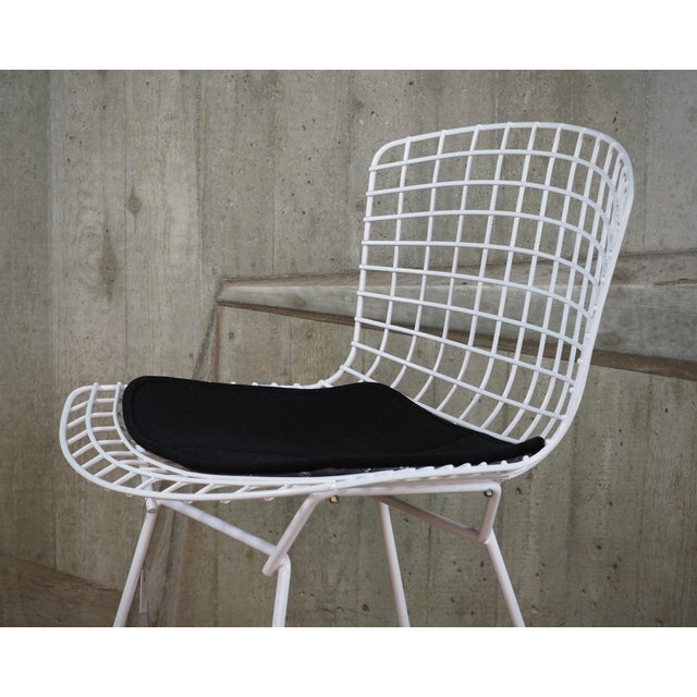 Bertoia Side Chairs with Cushion by Harry Bertoia for Knoll International, Set of 4 For Sale - Image 15 of 16