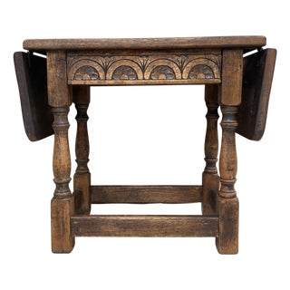 Spanish Wing Table in Walnut, 1930s For Sale