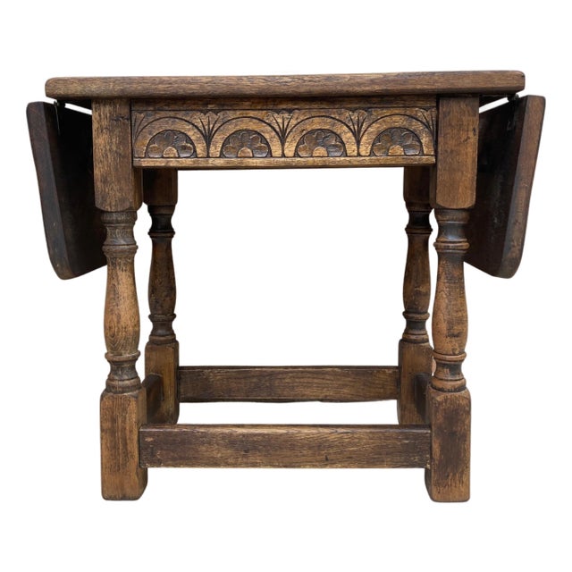 Spanish Wing Table in Walnut, 1930s For Sale
