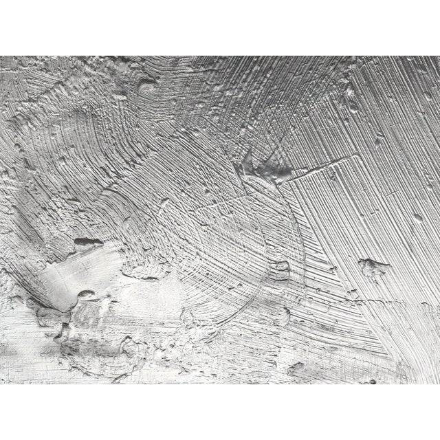 Paint Matt Aston "Quicksilver" Large Contemporary Abstract Metallic Silver Gestural Painting, 2024 For Sale - Image 7 of 12
