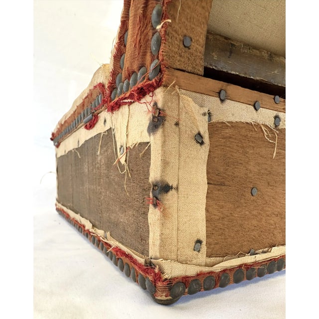 Early 1900's Deconstructed Mini Chaise Lounge Hinged Box For Sale - Image 14 of 15