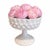 Charming vintage milk glass compote featuring the classic hobnail pattern with a scalloped ruffled rim and pedestal base....