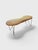 Wood Vintage Peanut Wicker Bench from Ikea, Sweden, 1990 For Sale - Image 7 of 7