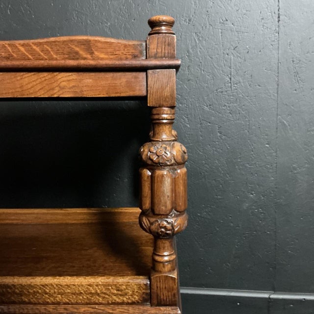 Antique Oak Afternoon Tea Trolley, 1925 For Sale - Image 4 of 7