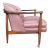 Pink Finn Andersen for Selig Barrel-Back Lounge Chair With Wood Frame For Sale