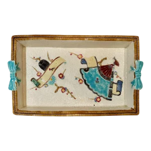 Majolica Tray Is by Minton