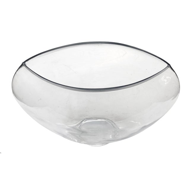 Contemporary European Handmade Glass Vase, Organic Modern Style, 20th Century For Sale - Image 3 of 8