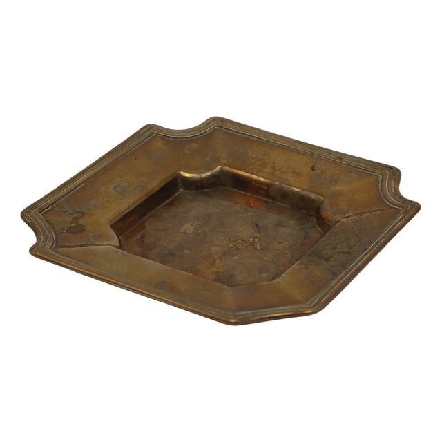 Italian Brass Vide Poche by Tommaso Barbi, 1960s For Sale