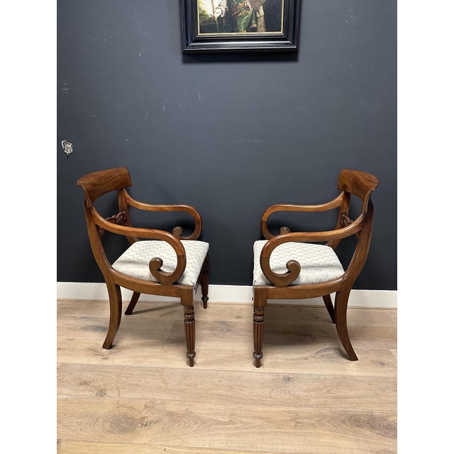 Antique Dining Chairs in Mahogany, Set of 6 For Sale - Image 10 of 12