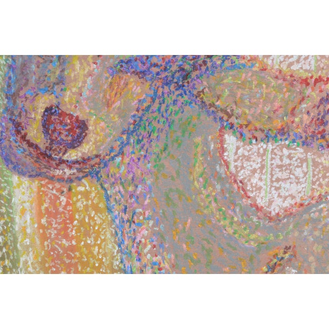 Early 21st Century Contemporary Pointilist Goat Pastel Drawing by Karen Druker For Sale - Image 5 of 11