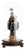 Religious Artist, Saint Anthony with the Child Jesus, 19th Century, Wood & Silver For Sale