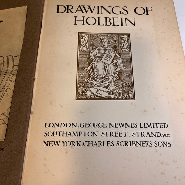 Antique Drawings of Holbein Book For Sale - Image 4 of 14