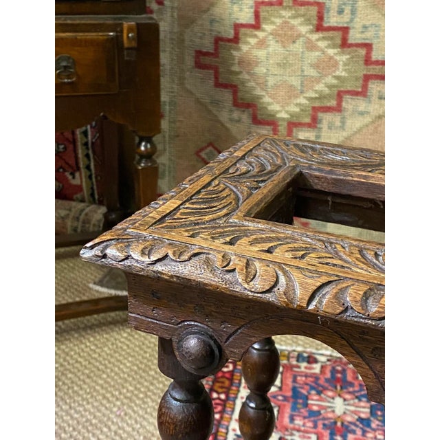 Brown Antique Circa 1860 English Bobbin Twist Carved Stick Stand For Sale - Image 8 of 13