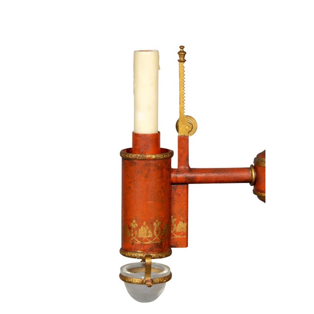 Early 20th Century French Tole Table Lamp For Sale - Image 5 of 13