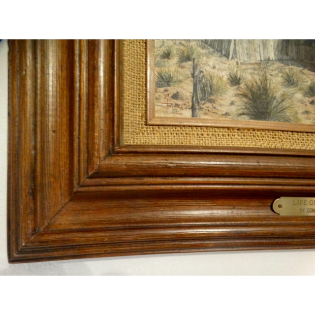 Brown 'Dona Ana Southwest Desert Cabin View' Oil Painting, Connie Blake For Sale - Image 8 of 12