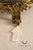 Hand Painted Porcelain Decorative Vase with Gilded Metal Base and Cap For Sale - Image 10 of 17