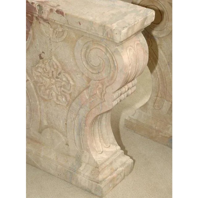 19th Century Southern Italian Antique Marble Pedestals - A Pair For Sale - Image 5 of 6