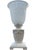 Elegant vintage urn-form table lamp with a beautifully detailed neoclassical silhouette and raised coastal shell and sea-...