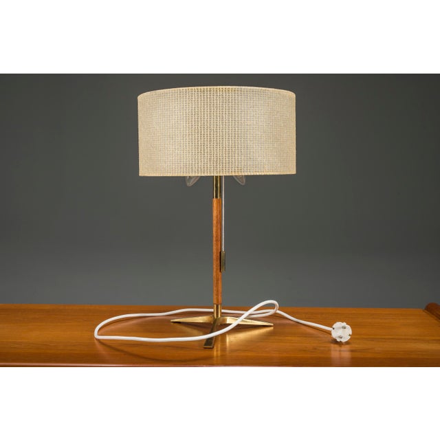 Kalmar Mid-Century Modern Austrian Brass Table Lamp by J.T. Kalmar, 1960s For Sale - Image 4 of 8