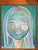 2020s “Miss C in Aqua”, Original Small Painting on Canvas by Cassandra Auker For Sale - Image 5 of 8