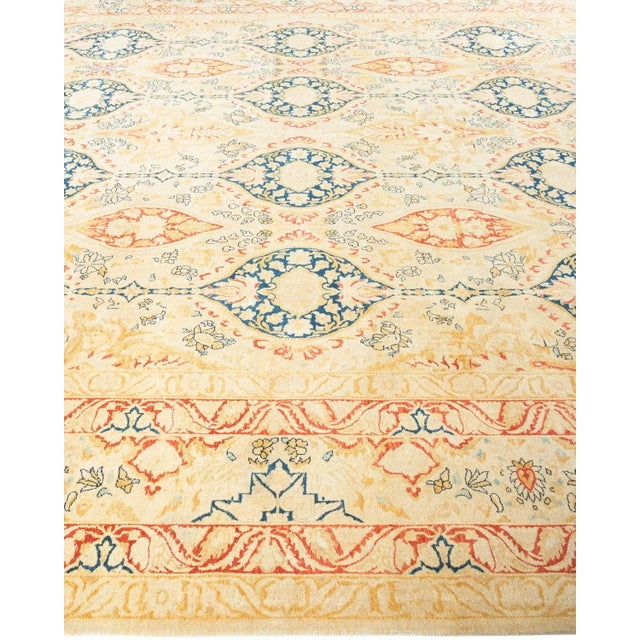 Solo Rugs Mogul, One-of-a-Kind Hand-Knotted Area Rug - Ivory, 10' 1" x 13' 10" For Sale - Image 4 of 8