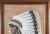 Realism Original Vintage 1978 Western Fine Art Native American Indian Chief Red Cloud Framed Pastel Portrait Drawing For Sale - Image 3 of 9