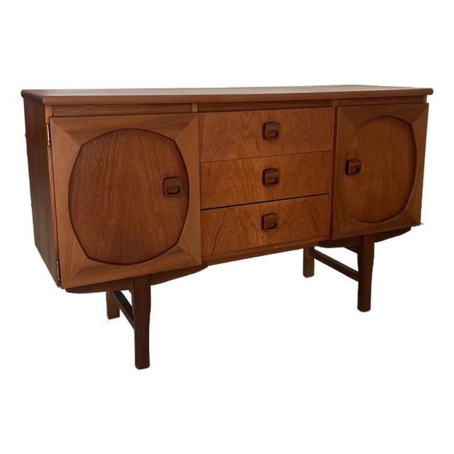 Mid Century Modern Danish Teak Credenza For Sale