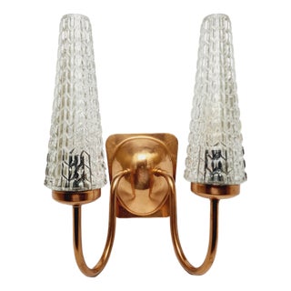2-Armed Wall Lamp from Elmet Zabrze, Poland, 1970s For Sale