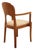 Beautiful designer chair from Denmark. This teak chair with beautiful original light-colored upholstery is a real feast...
