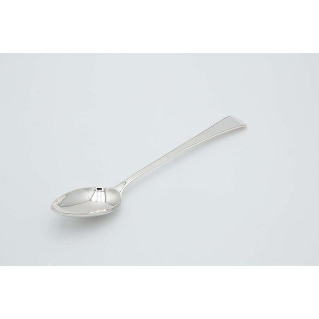 Silver Rice Spoon with Grooves on the Handle For Sale - Image 3 of 4