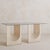 Modern Italian Sandstone Base Dining Table with Glass Top in the Manner of Carlo Scarpa For Sale - Image 3 of 9
