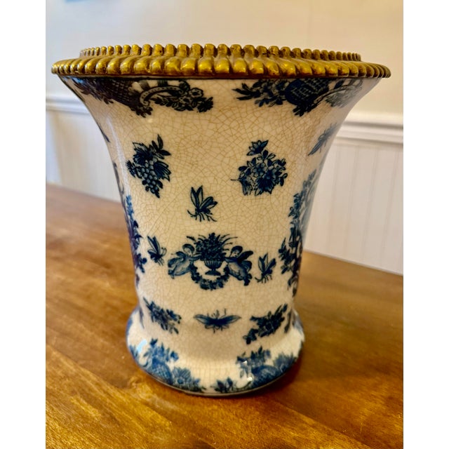 Metal United Wilson Juwc 1897 Chinoiserie Vase For Sale - Image 7 of 12