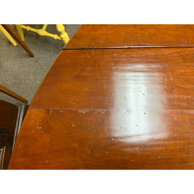 Brown 20 Century Handcrafted Cherry Hunt Table For Sale - Image 8 of 10